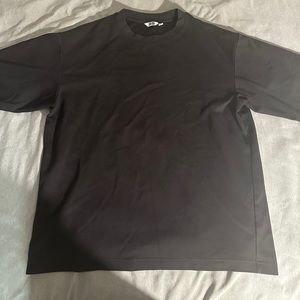 Uniqlo U Black AIRism Cotton Oversized Crew Neck T-Shirt Mens L